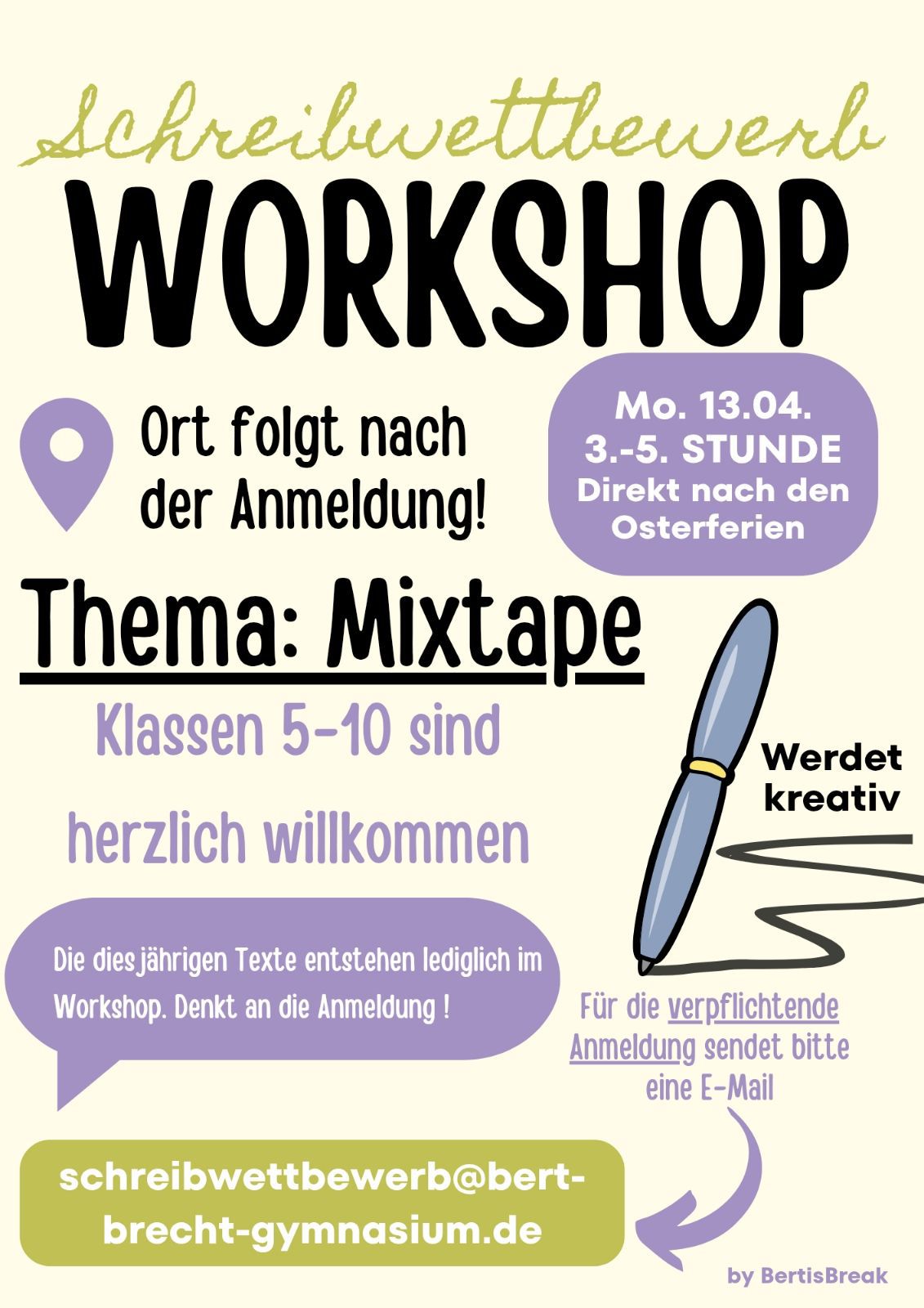 flyer Schreibworkshop